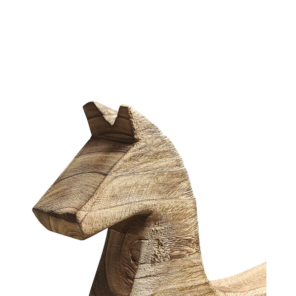 Accessoire Décoratif Cheval COLIMA Bois de paulownia Marron clair