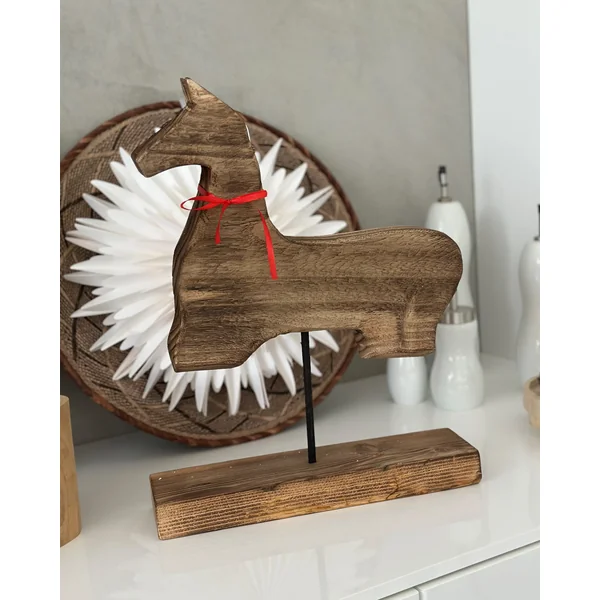 Accessoire Décoratif Cheval COLIMA Bois de paulownia Marron clair