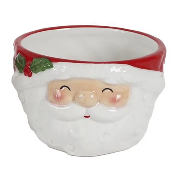 Bol en relief en céramique 45 cl CHRISTMAS TIME modèle père noël