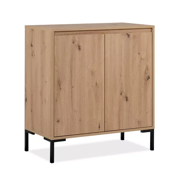 Buffet 2 Portes 1 Étagère L81 cm - PLOCK