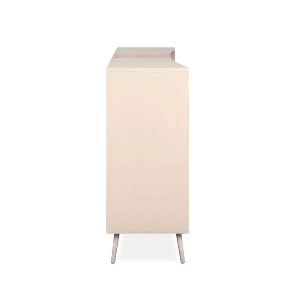 Buffet 2 portes décor sable et chêne L135 cm MYR