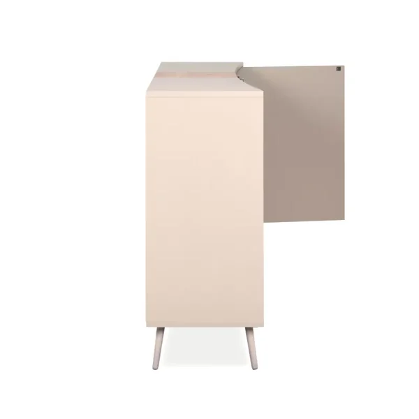 Buffet 2 portes décor sable et chêne L135 cm MYR