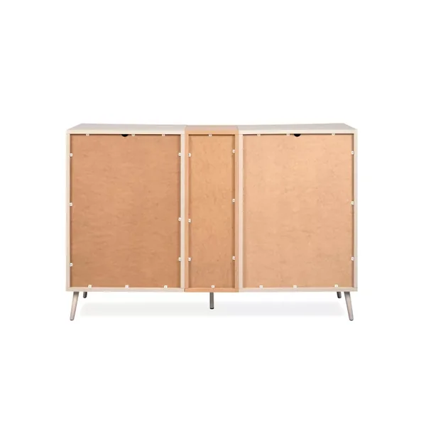 Buffet 2 portes décor sable et chêne L135 cm MYR