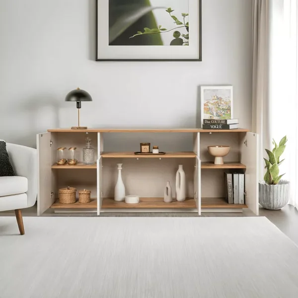 Buffet 4 portes et 1 niche centrale L180 cm - ARISTA