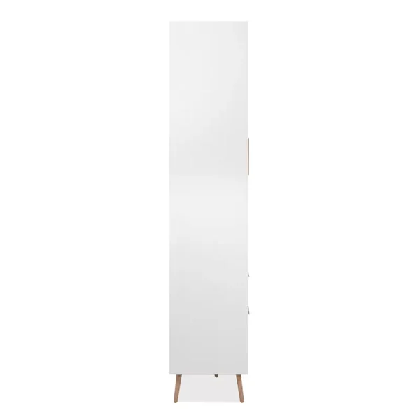 Buffet haut 2 portes vitrées, 2 tiroirs, 6 étagères à l'intérieur L90cm - ARONA