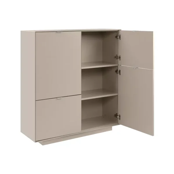 Buffet haut 4 portes décor sable L107 cm VIKA