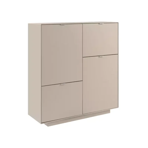 Buffet haut 4 portes décor sable L107 cm VIKA