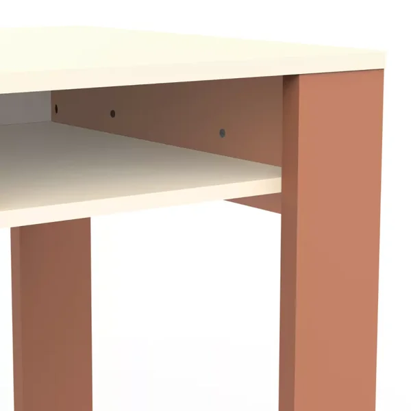 Bureau 1 Porte 1 Tiroir et 2 Niches L120 cm - CAMILLIA