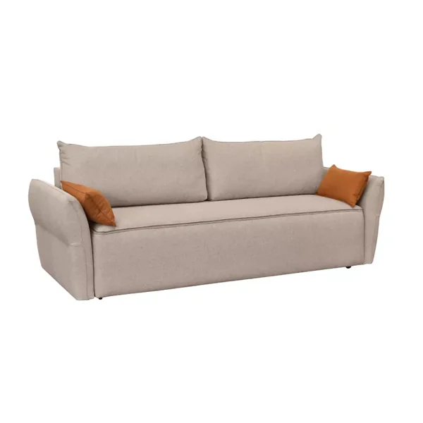Canapé lit 3 places avec coffre et matelas L238 cm - LAGOS