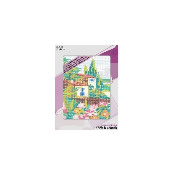 CANEVAS BRODERIE 15X20CM COTON MULTICOLORE