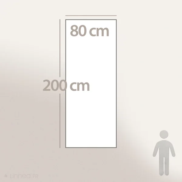 Chemin de lit coton lavé 80x200 cm HONO DÉCO marron camel