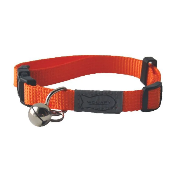 Collier pour chat rouge en nylon Basic Line Wouapy – Taille unique