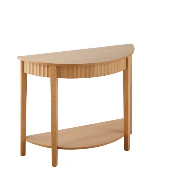 Console arrondie avec effet vague à 2 niveaux H76 cm - BOLOGNE