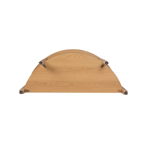 Console arrondie avec effet vague à 2 niveaux H76 cm - BOLOGNE