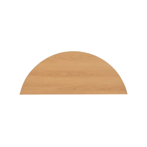Console arrondie avec effet vague à 2 niveaux H76 cm - BOLOGNE