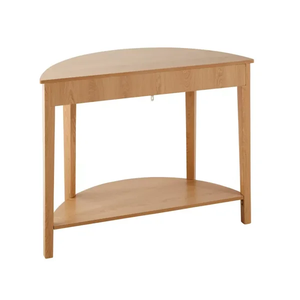 Console arrondie avec effet vague à 2 niveaux H76 cm - BOLOGNE
