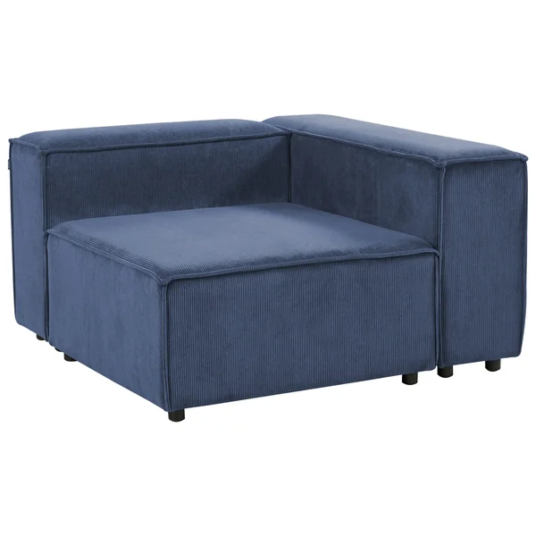 Corner Seat ARDAL Corduroy Dark Blue Left Hand
