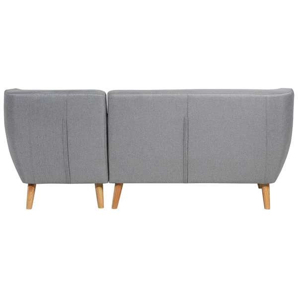 Corner Sofa 3 Seater MOTALA Fabric Light Grey Left Hand