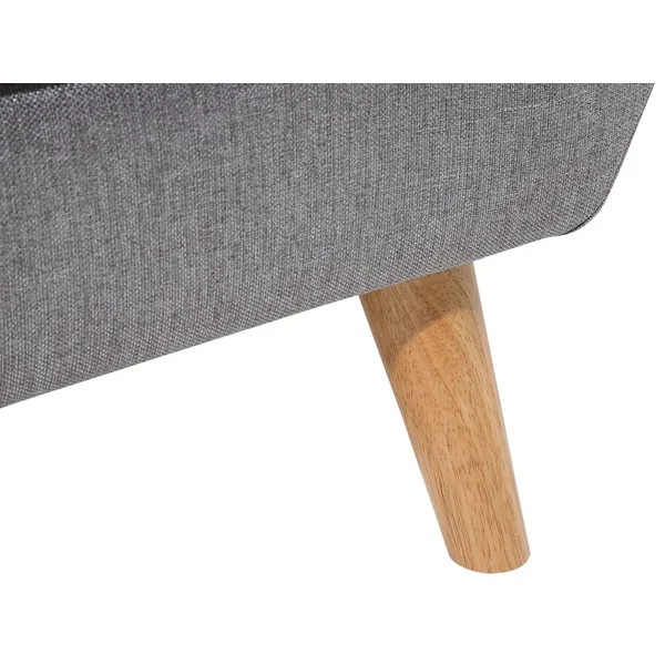 Corner Sofa 3 Seater MOTALA Fabric Light Grey Left Hand