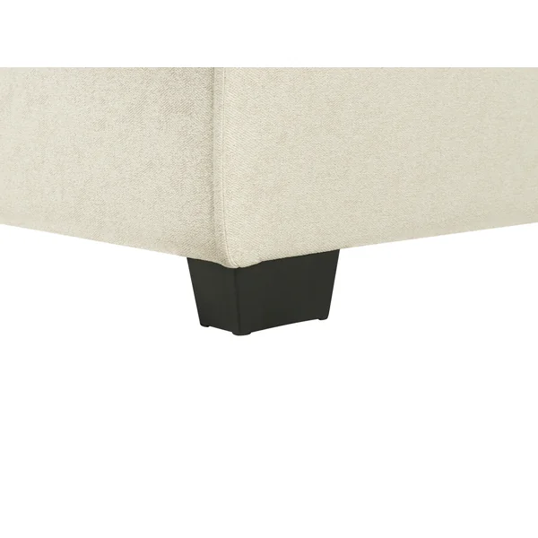 Corner Sofa Bed 3 Seater ROMEDAL Fabric Beige Left Hand
