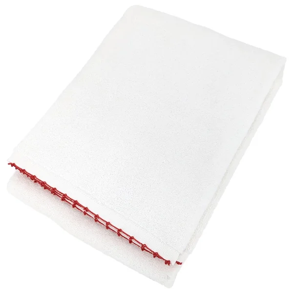 Drap de douche 70x140 cm pur coton collection ORLA avec picueta rose