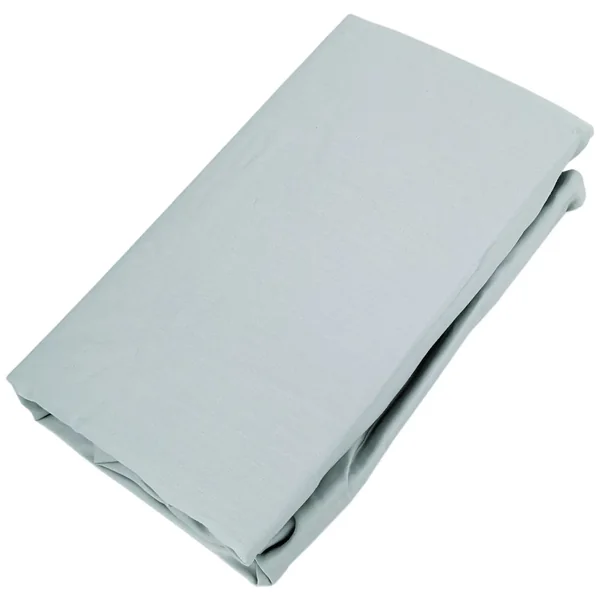 Drap housse CONCERTO satin de coton 180x200 cm bonnet 35 cm uni vert Lichen