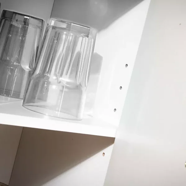 Etagère de rangement 2 casiers avec 1 tiroir et 1 placard - L61,5 cm