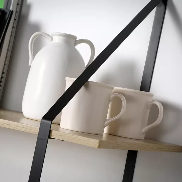 Etagère murale grande profondeur à 2 niveaux - L80 x P30cm
