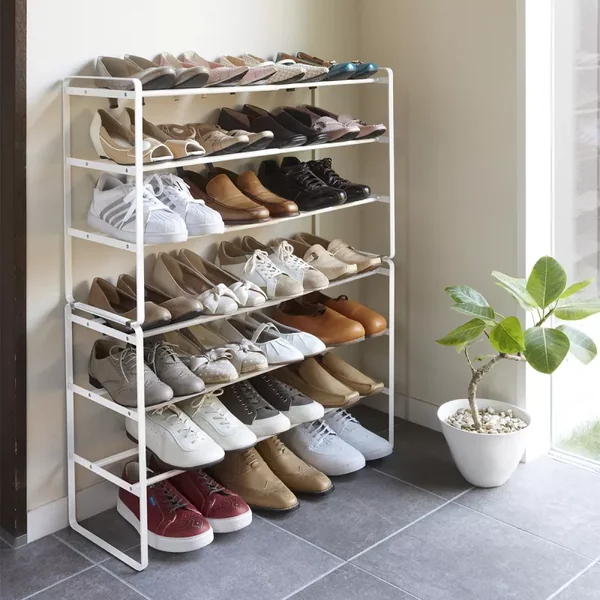 Etagère à chaussures extensible 3 niveaux - L41-70 cm