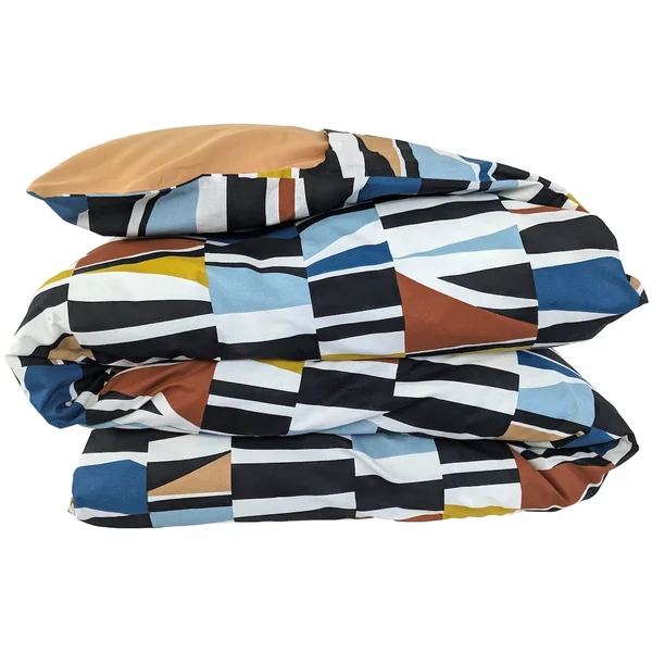 Housse de couette 240x220 cm pur coton PIETRO multicolore