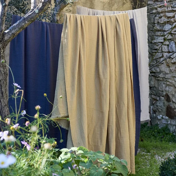 Housse de coussin 40x60 cm 100% coton collection PAROS beige chanvre
