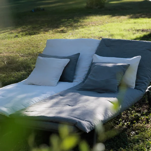 Housse de coussin 40x60 cm 50% lin et 50% coton collection OPERA DECO foin