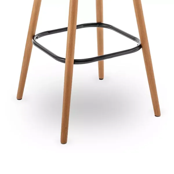 Lot de 2 chaises de bar similicuir marron L51 cm - LOFT