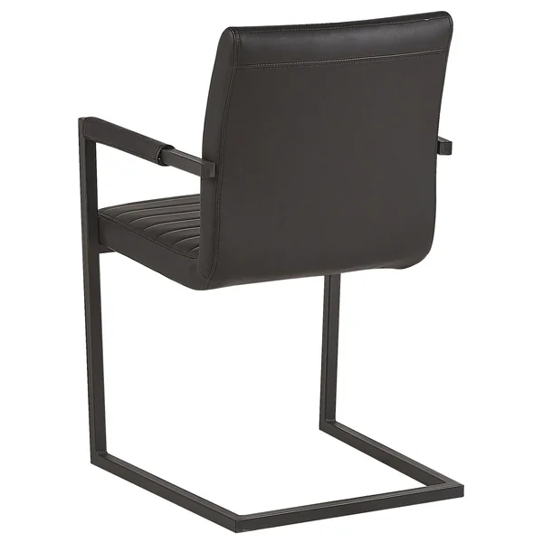 Lot de 2 chaises de conférence BUFORD Cuir PU Noir