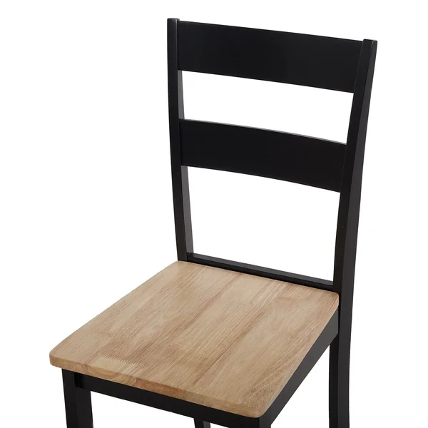 Lot de 2 chaises de salle à manger GEORGIA Bois Noir