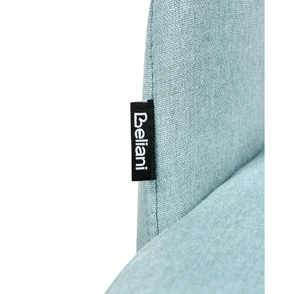 Lot de 2 chaises de salle à manger PENNY Tissu Bleu clair