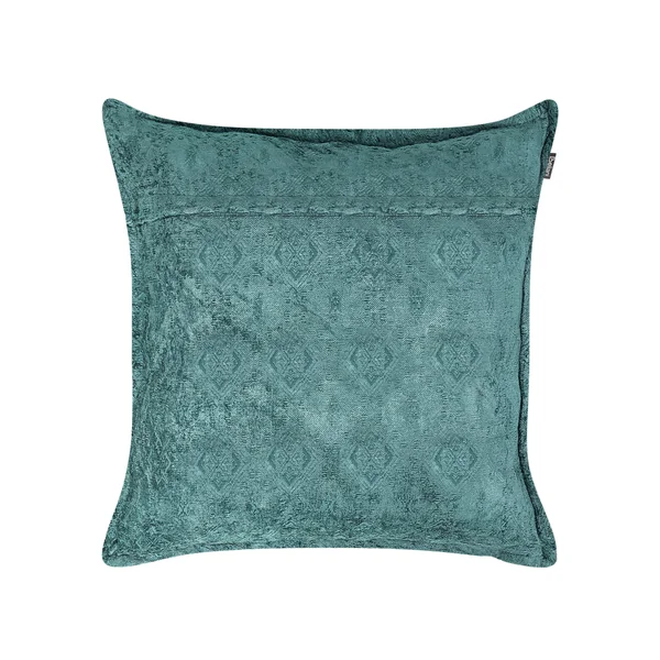 Lot de 2 coussins décoratifs VERPIS Coton 50 x 50 cm Bleu Unicolore