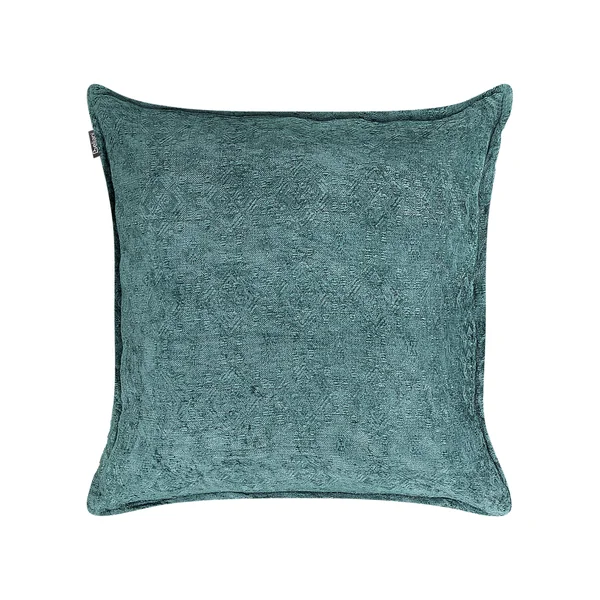 Lot de 2 coussins décoratifs VERPIS Coton 50 x 50 cm Bleu Unicolore