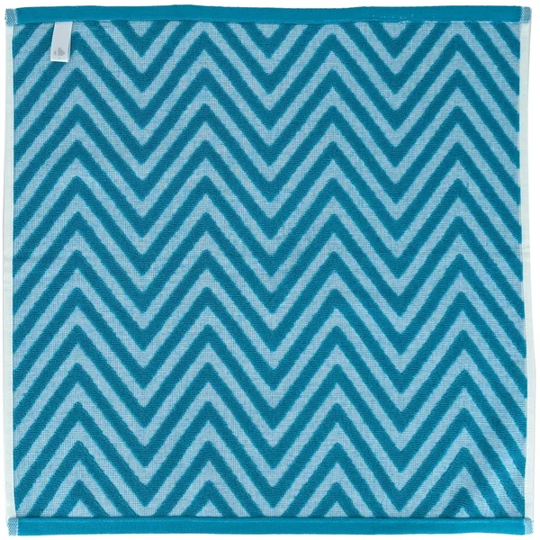Lot de 2 torchons de cuisine 50x50 cm 100% coton SHAPES motif chevron bleu