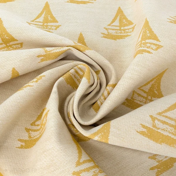 Lot de 2 torchons de cuisine 50x70 cm 100% coton REGATTA jaune