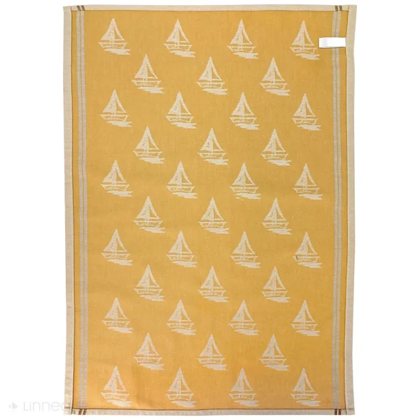 Lot de 2 torchons de cuisine 50x70 cm 100% coton REGATTA jaune