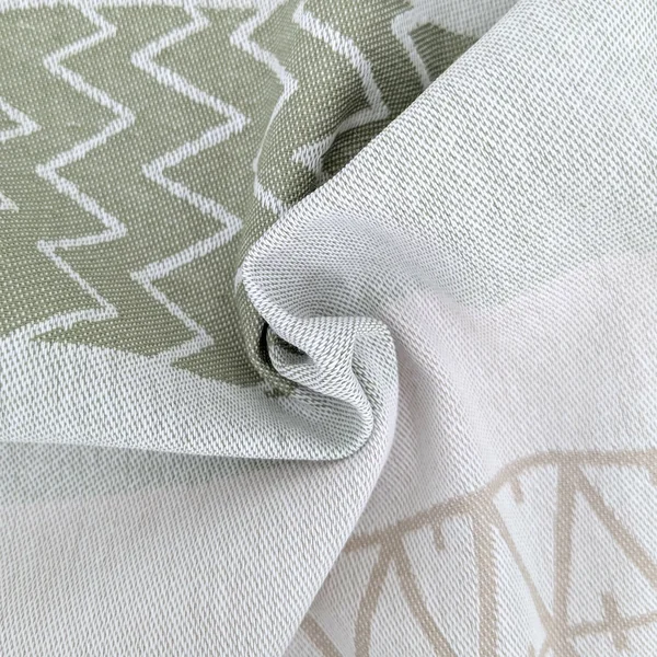 Lot de 2 torchons de cuisine toile 50x70 cm collection MARIS vert