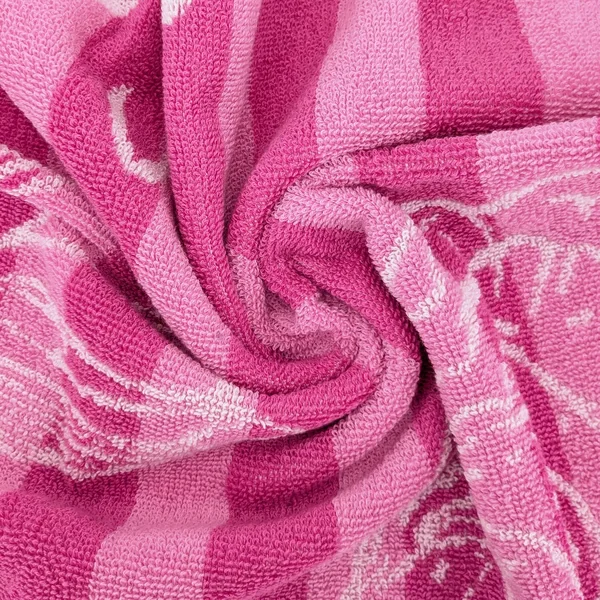 Lot de 2 torchons de cuisine éponge 50x50 cm collection SEAFOOD rose