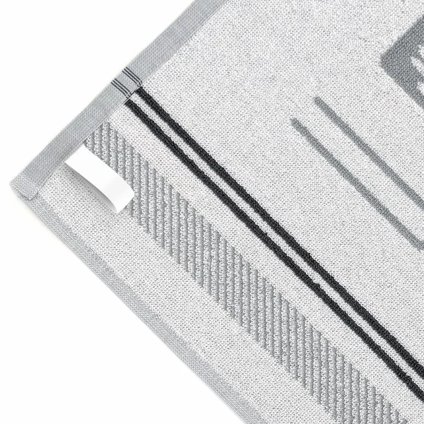 Lot de 2 torchons de cuisine éponge collection BARB 50x50 cm gris