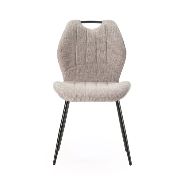Lot de 4 chaises en tissu avec pieds en métal L48 cm - NOVA
