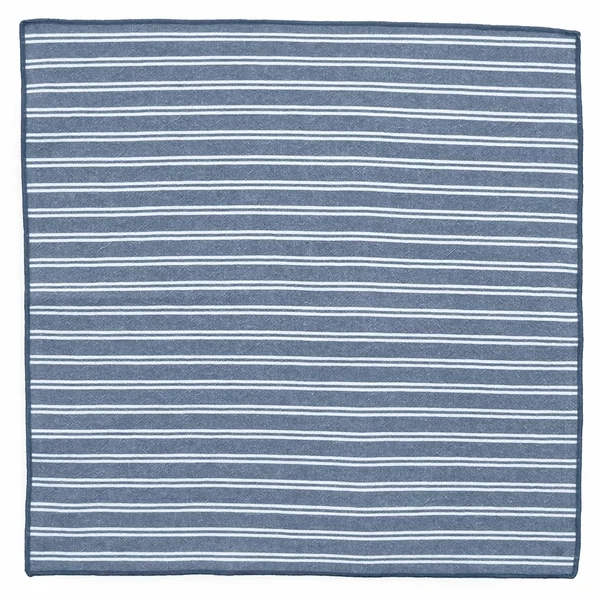 Lot de 6 serviettes de table coton 42x42 cm LILI bleu marine