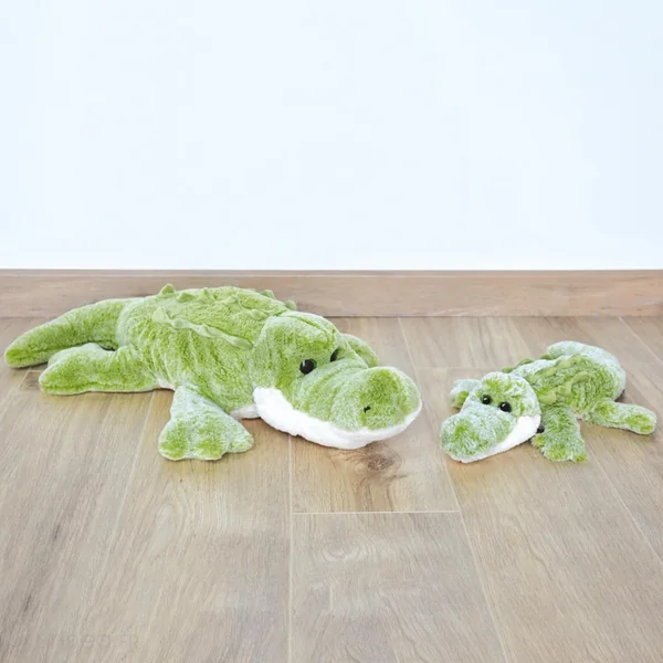 Peluche crocodile 40 cm polyester DANS LA FORET TROPICALE vert