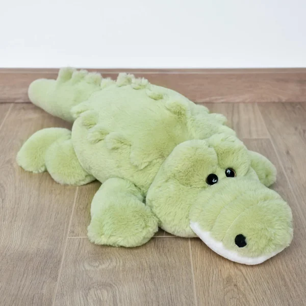 Peluche crocodile 80 cm polyester DANS LA FORET TROPICALE vert