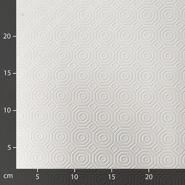 Protège table en rouleau laize 140 cm collection COOK en polyester et pvc blanc