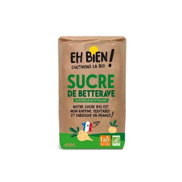 Sachet de sucre de betterave Eh bien cultivons la bio ! - 600 g